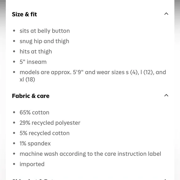 GUC Old Navy Dark Wash Denim Roll-Cuff Shorts - Picture 4 of 4